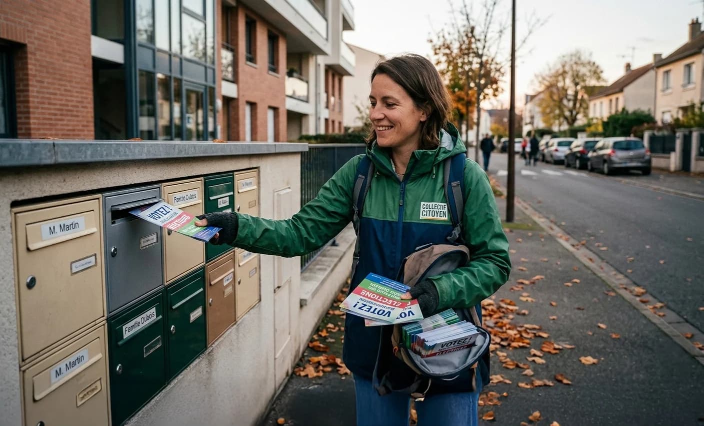 Distribution de tracts municipaux en boîtes aux lettres par Adrexo pour mairies et collectivités