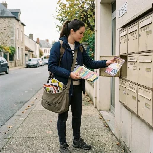 Distribution de flyers et prospectus dans les quartiers de Dunkerque