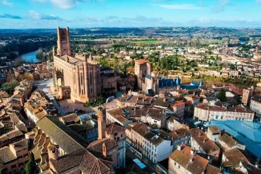 Vue d’Albi illustrant la distribution de flyer et prospectus